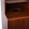 Alpine Industries Mahogany Waste Receptacle Enclosure with Drop Hole and Tray Shelf ALP476-DH-MA - alternate 5